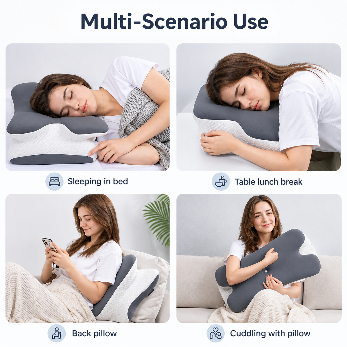 SmileVera® DreamRest Ergonomic Alignment Pillow